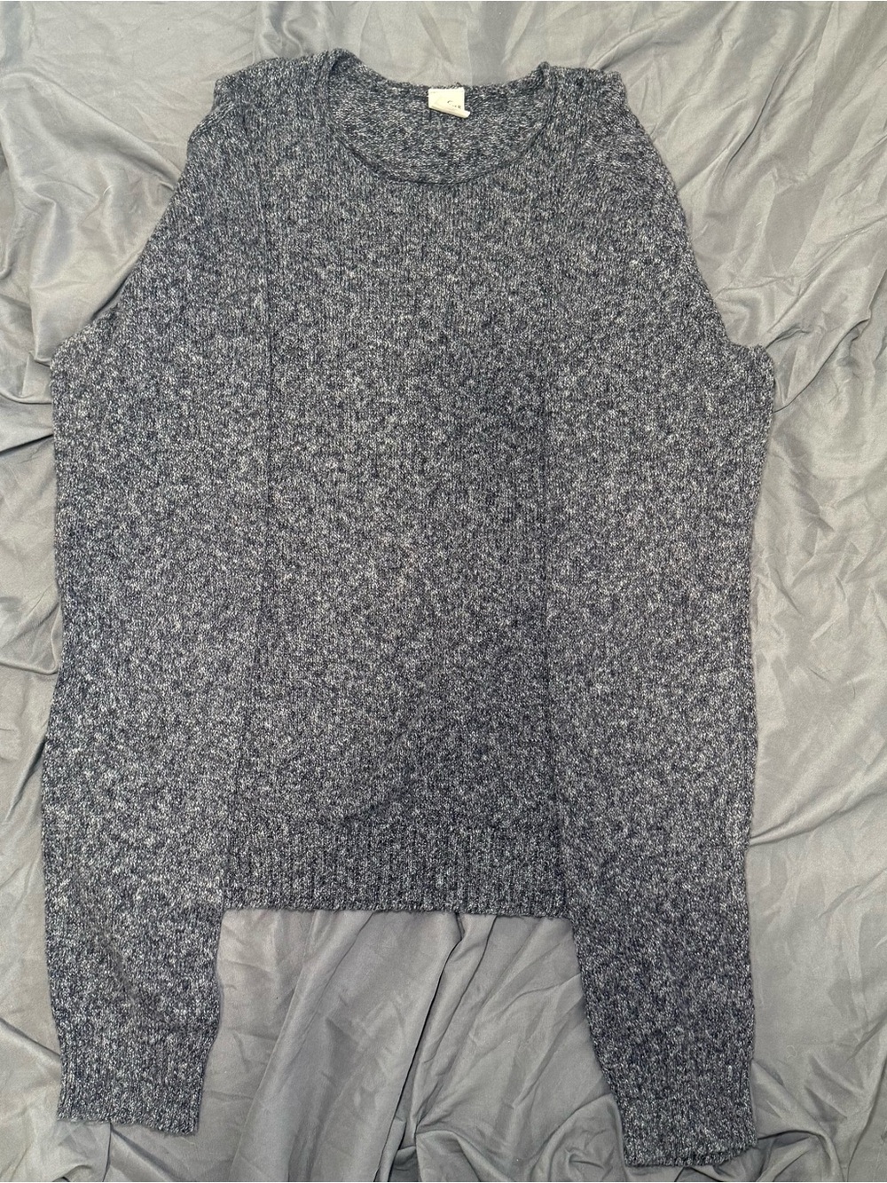 Hollister Mens XL Gray Marled Crewneck Knit Sweater